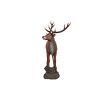 Red Deer Buck Statue With Base