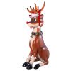 Giant Sitting Red Nosed Reindeer Statue