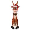 Giant Sitting Red Nosed Reindeer Statue