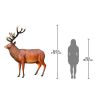 Grand Scale Red Deer Buck Statue