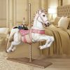 Carousel Horse White & Pink