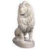 Stately Chateau Lion Statue Left