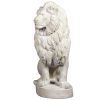 Stately Chateau Lion Statue Left