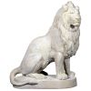 Stately Chateau Lion Statue Left