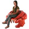 Spice Islands King Crab Chair Red Finish