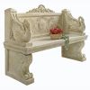 Giant Neoclassical Swan Garden Bench