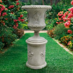 Set Of Flora Urn And Plinth