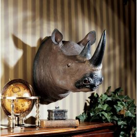 Black Rhinoceros Wall Trophy