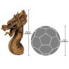 Asian Fire Dragon Wall Plaque