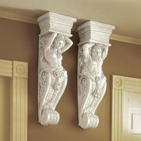 Set Of Caryatid & Telamon Wall Brackets