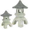 Set Of Med And Lg Pagoda Lanterns