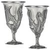 Boxed Pair Of Dragon Pewter Goblets