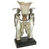 Art Deco Peacock Maidens Lamp