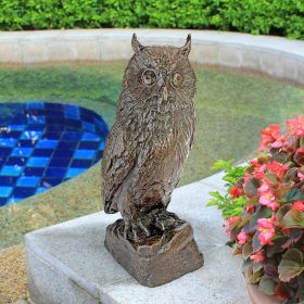 Owl Bronze Statue