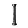 Charcoal (Black) 40 In Marble Column