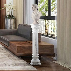 White 40 In Marble Column