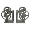 Industrial Gear Iron Bookends