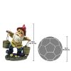 Barney Two Buckets Garden Gnome Statue