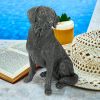 Black Labrador Retriever Dog Statue