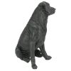 Black Labrador Retriever Dog Statue