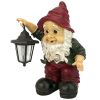 Edison With Solar Lantern Gnome Statue