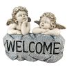 Raphaels Cherub Twins Welcome Statue