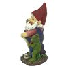 Firefighter Franz & Frog Gnome Statue