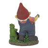 Firefighter Franz & Frog Gnome Statue