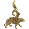 Exotic Trio Stacked Animal Statue