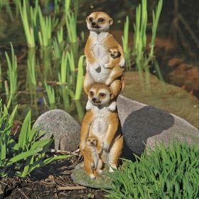 Meerkat Generations Garden Statue