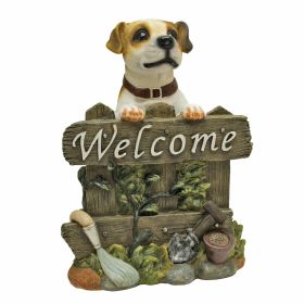 Jack Russell Dog Welcome Sign