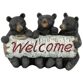 Black Bear Cubs Welcome Sign