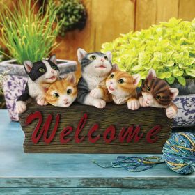 Kitten Kaboodle Welcome Sign