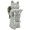 Paw Prints On Our Hearts Cat Statue