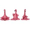 S/3 Yoga Flamingos