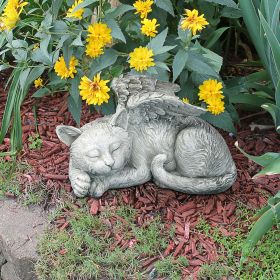 Cat Angel Memorial Statue