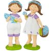 Set Of 2 Bluebonnet Twin Statues