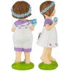 Set Of 2 Bluebonnet Twin Statues