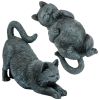 S/2 Playful Cats Statues