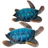 S/2 Blue Sea Turtle Statues