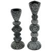 S/2 Tribal Funk Contemporary Candle Holders