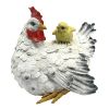 Barnyard Mother Hen And Chick Statue