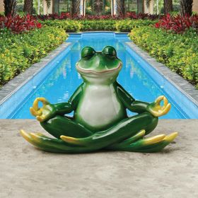 Strike A Pose Yoga Frog Statue