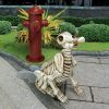 Fetch The Skeleton Dog Statue