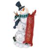 Snowman Welcome Statue - No Light