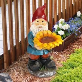 Sunflower Sammy Gnome Statue