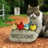 Birdy Welcome Garden Stone Large