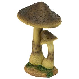 Mystic Forest Tan Mushrooms Statue