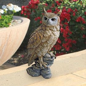 Perching Forest Owl Statue