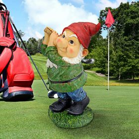 Bogey Burt Golfer Garden Gnome